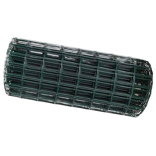 Vidaxl euro hek groen 0,4 x 50 m pvc-gecoat ijzer