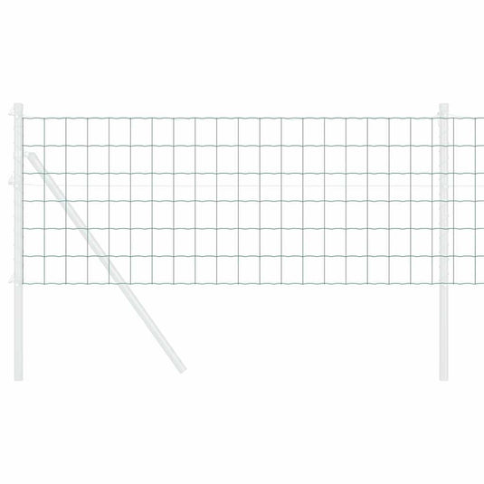 Vidaxl euro hek groen 0,4 x 50 m pvc-gecoat ijzer