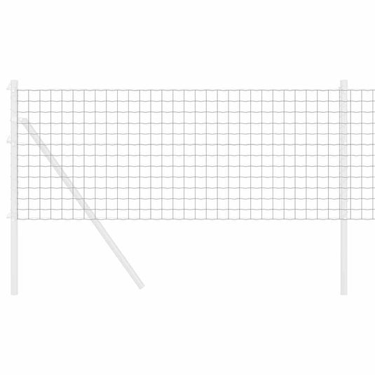 Vidaxl euro hek grijs 0,8 x 10 m pvc-gecoat ijzer