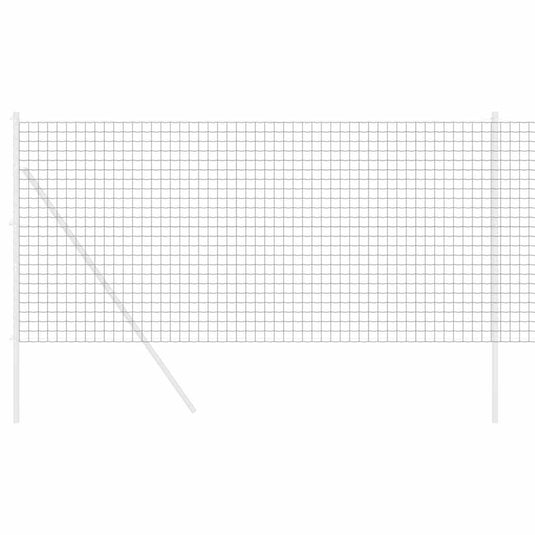 Vidaxl euro hek grijs 1 x 10 m pvc-gecoat ijzer