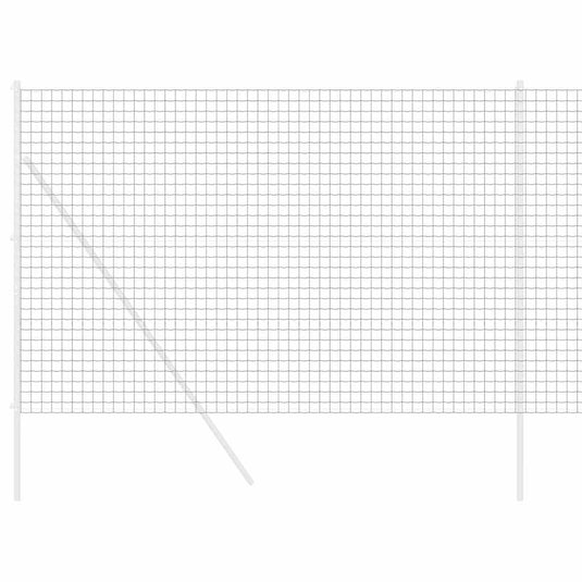 Vidaxl euro hek grijs 1,5 x 10 m pvc-gecoat ijzer