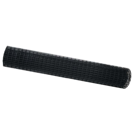 Vidaxl euro hek grijs 1,5 x 10 m pvc-gecoat ijzer