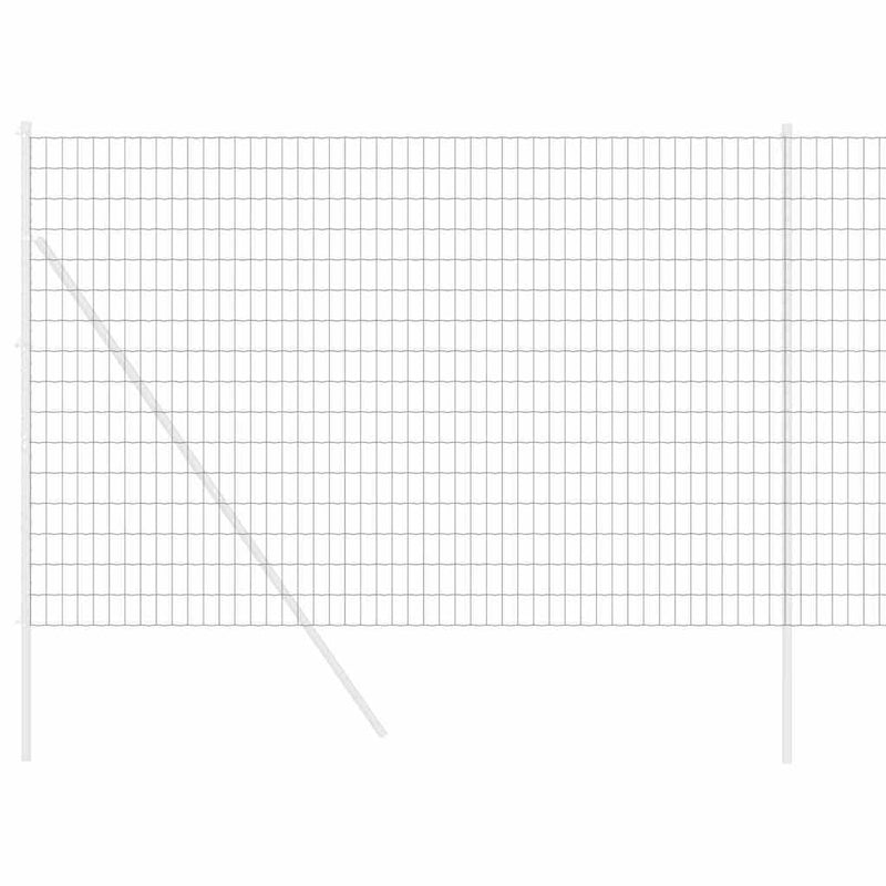 Load image into Gallery viewer, Vidaxl euro hek grijs 1,5 x 10 m pvc-gecoat ijzer
