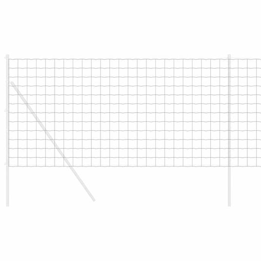 Vidaxl euro hek grijs 1,4 x 10 m pvc-gecoat ijzer