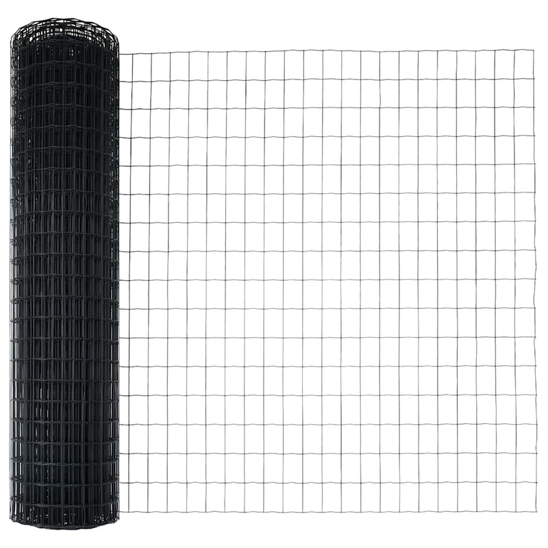 Load image into Gallery viewer, Vidaxl euro hek grijs 1 x 25 m pvc-gecoat ijzer
