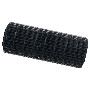 Vidaxl euro hek grijs 0,8 x 25 m pvc-gecoat ijzer