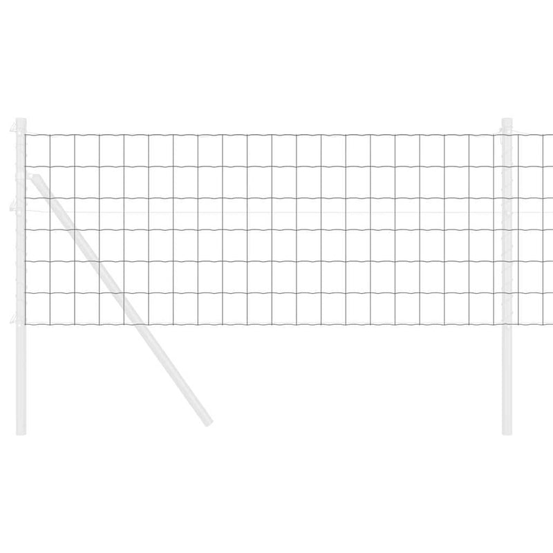 Load image into Gallery viewer, Vidaxl euro hek grijs 0,8 x 25 m pvc-gecoat ijzer
