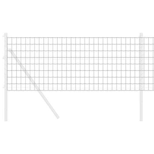 Vidaxl euro hek grijs 0,4 x 50 m pvc-gecoat ijzer