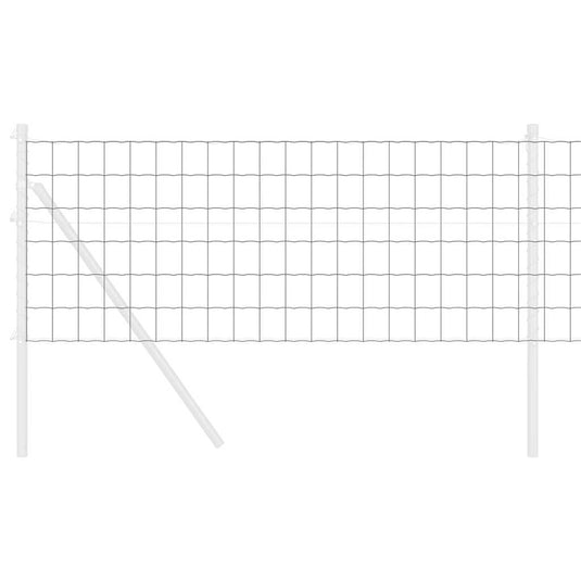 Vidaxl euro hek grijs 0,6 x 50 m pvc-gecoat ijzer