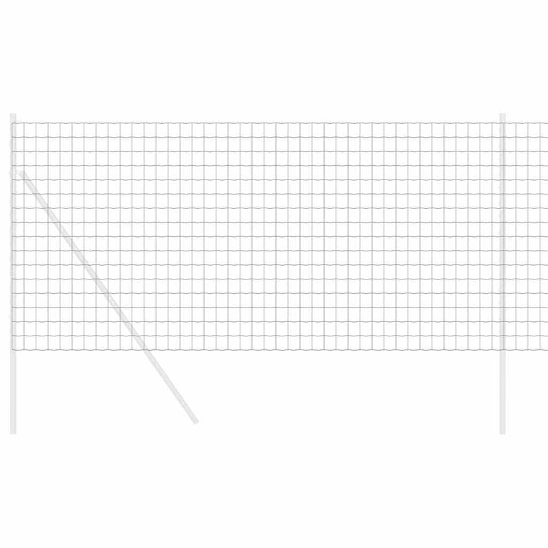 Load image into Gallery viewer, Vidaxl euro hek grijs 1,4 x 10 m pvc-gecoat ijzer
