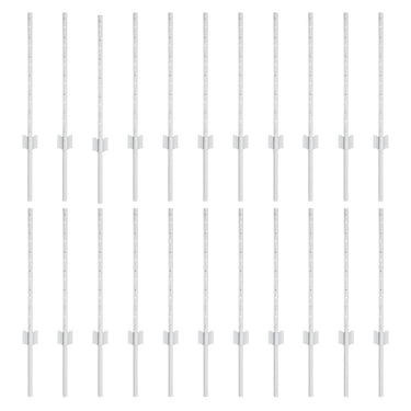 Vidaxl afrasteringspaal 22 pcs zilver 100 cm staal