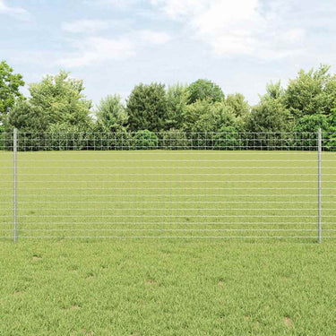 Vidaxl afrasteringspaal 22 pcs zilver 120 cm staal