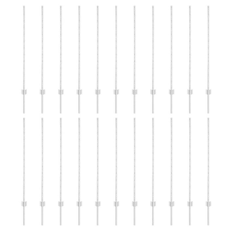 Load image into Gallery viewer, Vidaxl afrasteringspaal 22 pcs zilver 160 cm staal
