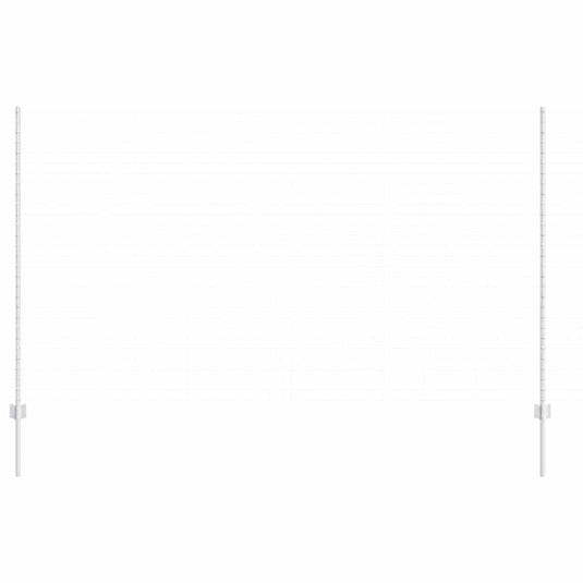 Vidaxl afrasteringspaal 22 pcs zilver 200 cm staal