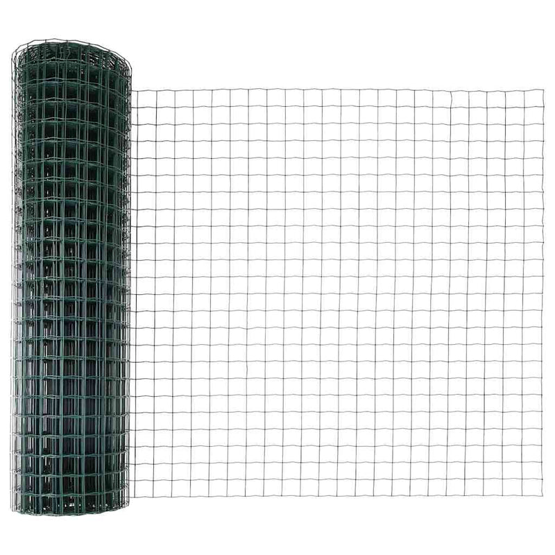 Load image into Gallery viewer, Vidaxl hek met paal groen 1 x 10 m staal

