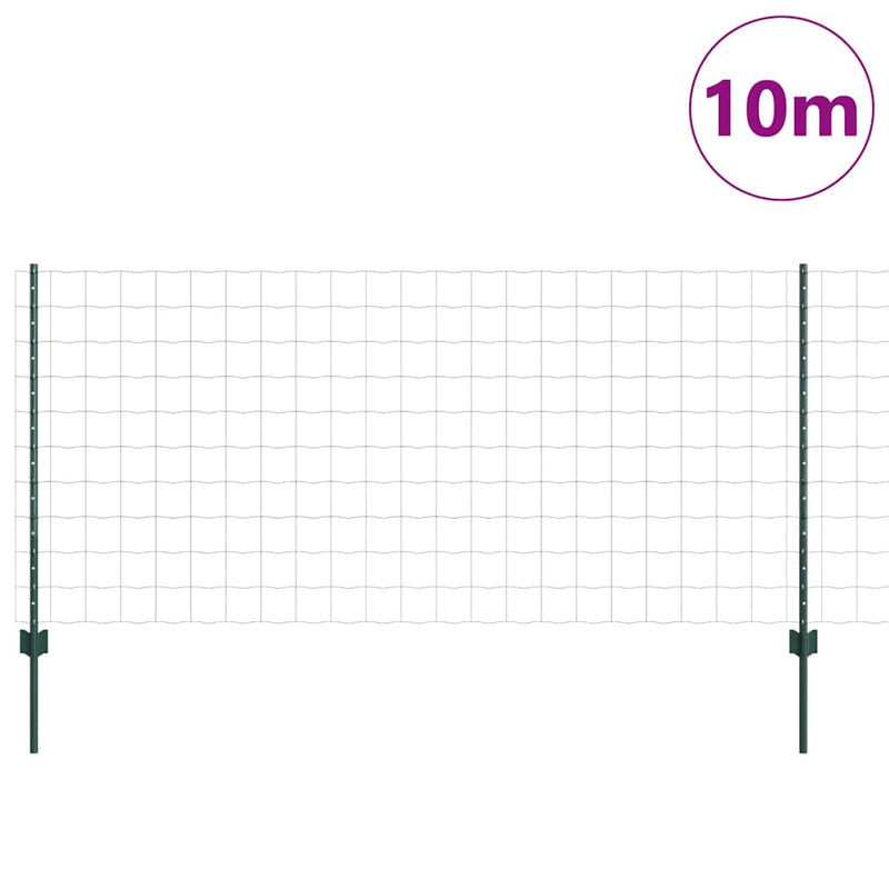 Load image into Gallery viewer, Vidaxl hek met paal groen 1 x 10 m staal
