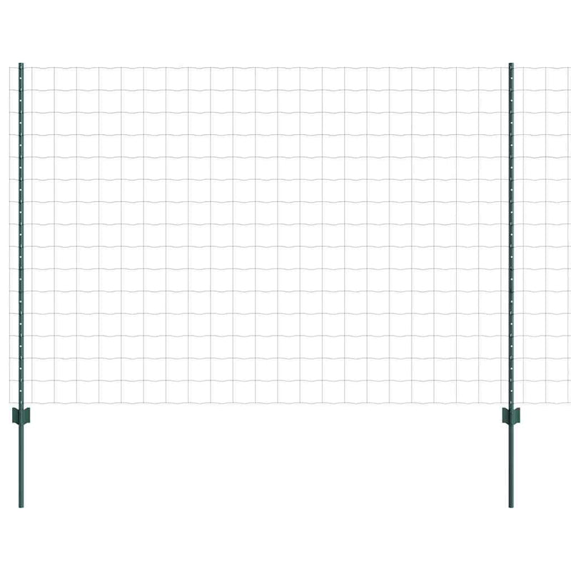 Load image into Gallery viewer, Vidaxl hek met paal groen 1,6 x 10 m staal en pvc
