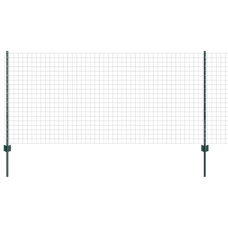 Load image into Gallery viewer, Vidaxl hek met paal groen 1 x 25 m staal en pvc
