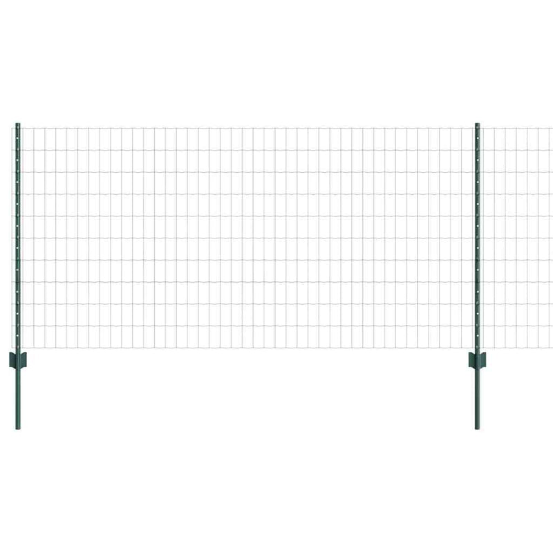 Load image into Gallery viewer, Vidaxl hek met paal groen 1 x 25 m staal en pvc
