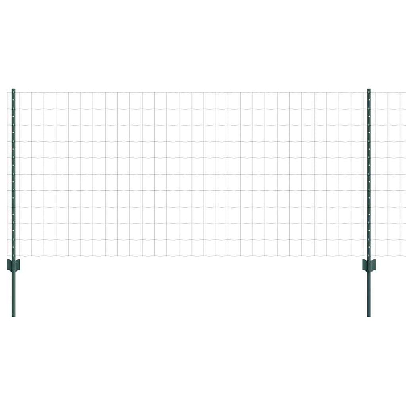 Load image into Gallery viewer, Vidaxl hek met paal groen 1 x 25 m staal en pvc
