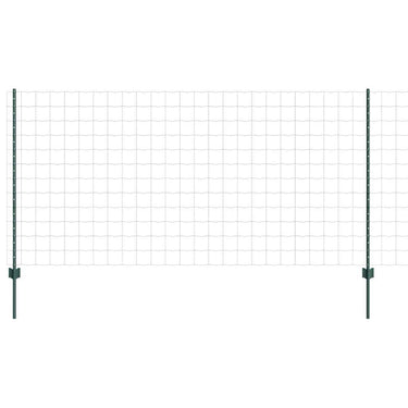 Vidaxl hek met paal groen 1,2 x 25 m staal