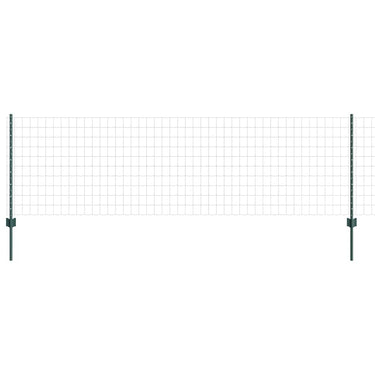 Vidaxl hek met paal groen 0,8 x 10 m staal