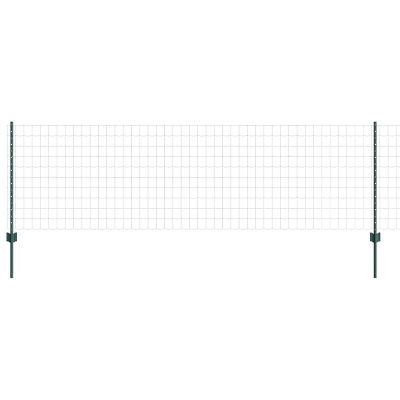 Load image into Gallery viewer, Vidaxl hek met paal groen 0,8 x 10 m staal
