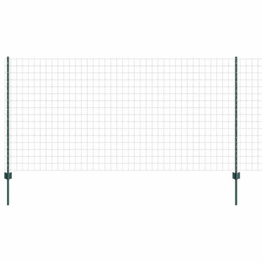 Vidaxl hek met paal groen 1,2 x 10 m staal