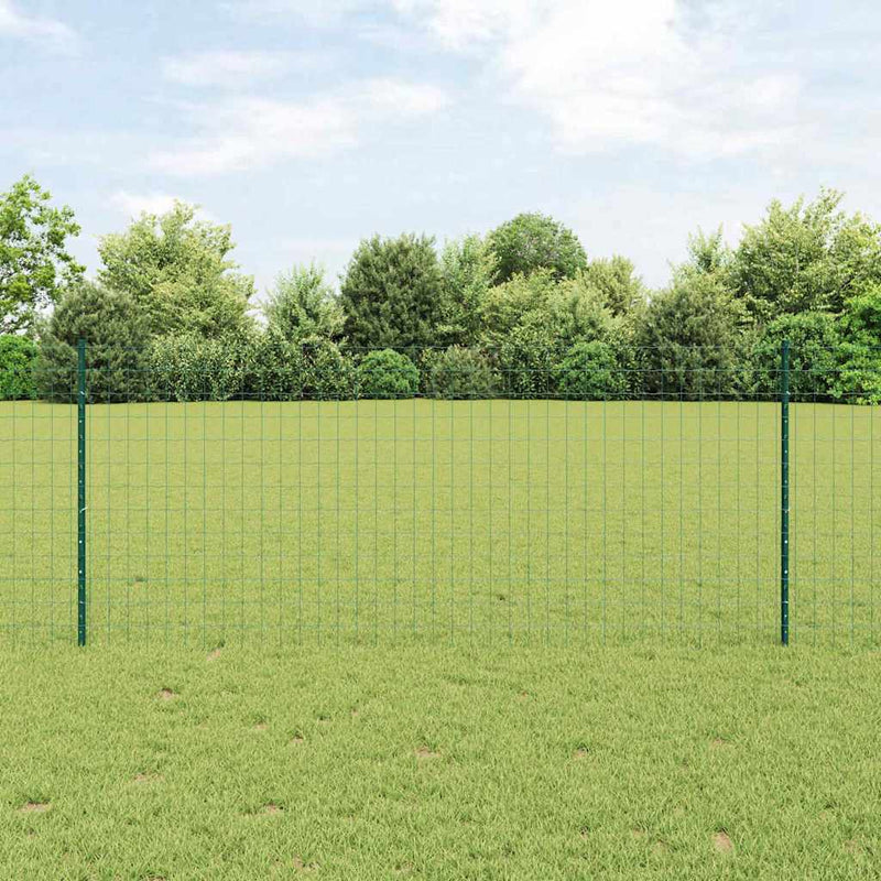 Load image into Gallery viewer, Vidaxl hek met paal groen 1 x 25 m staal
