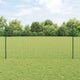 Vidaxl hek met paal groen 1,2 x 25 m staal