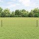 Vidaxl hek met paal grijs 0,4 x 10 m staal en pvc