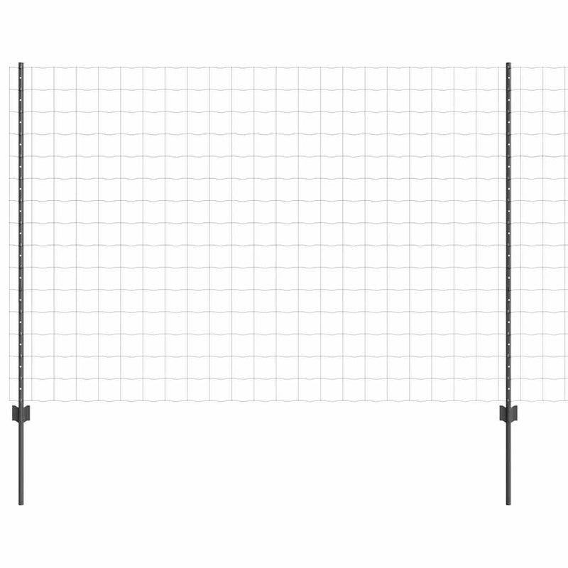 Load image into Gallery viewer, Vidaxl hek met paal grijs 1,6 x 10 m staal en pvc
