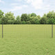 Vidaxl hek met paal grijs 0,6 x 25 m staal en pvc
