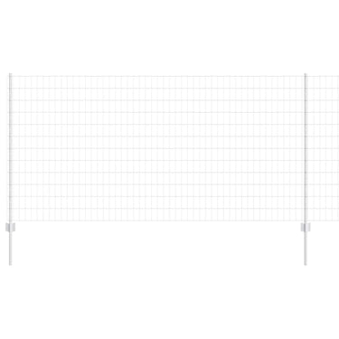 Vidaxl hek met paal zilver 1,2 x 10 m staal