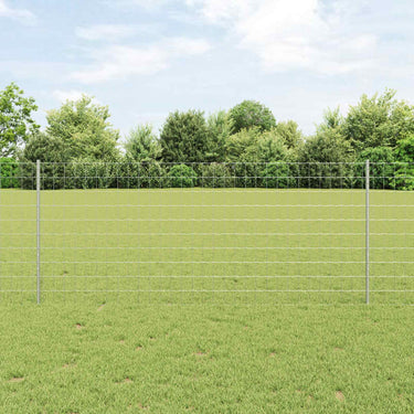 Vidaxl hek met paal zilver 1 x 10 m staal