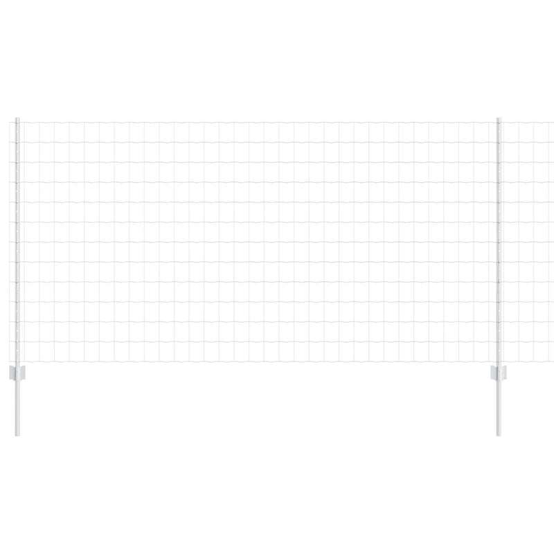 Load image into Gallery viewer, Vidaxl hek met paal zilver 1,2 x 10 m staal
