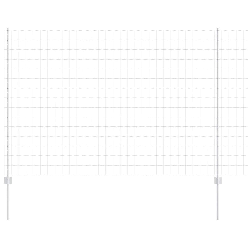Load image into Gallery viewer, Vidaxl hek met paal zilver 1,6 x 10 m staal
