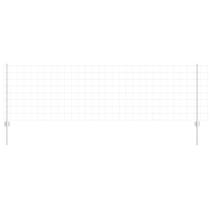 Load image into Gallery viewer, Vidaxl hek met paal zilver 0,8 x 10 m staal
