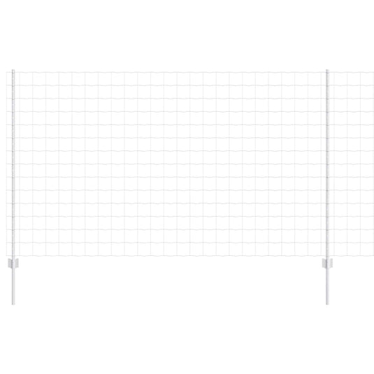 Vidaxl hek met paal zilver 1,4 x 10 m staal