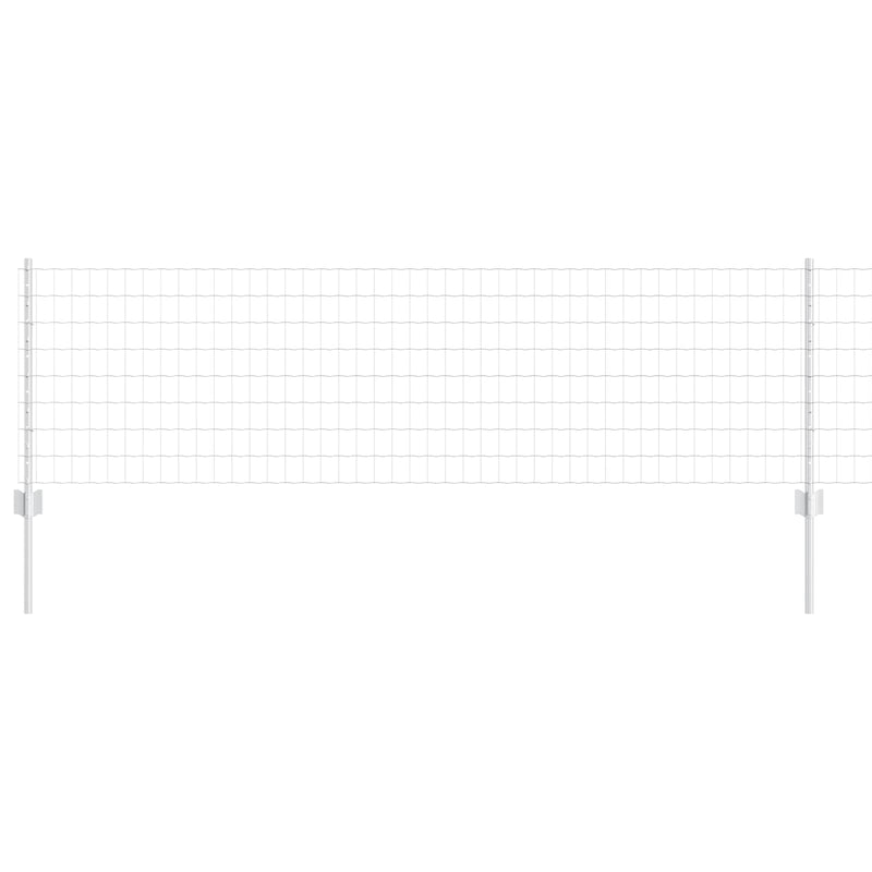 Load image into Gallery viewer, Vidaxl hek met paal zilver 0,6 x 25 m staal
