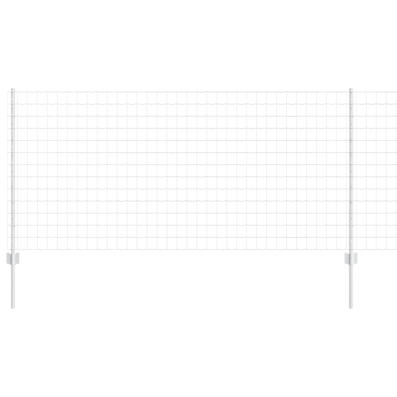Load image into Gallery viewer, Vidaxl hek met paal zilver 1 x 10 m staal
