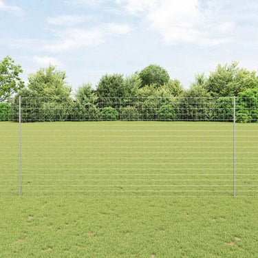 Vidaxl hek met paal zilver 1,4 x 10 m staal