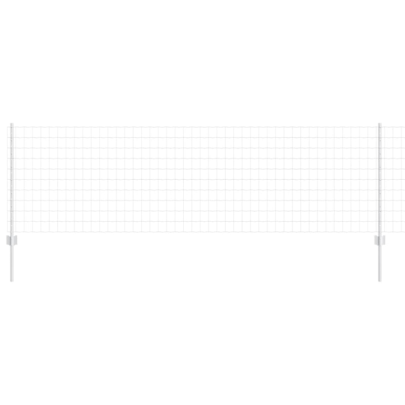 Load image into Gallery viewer, Vidaxl hek met paal zilver 0,8 x 25 m staal
