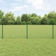 Vidaxl hek met paal groen 0,6 x 10 m staal en pvc