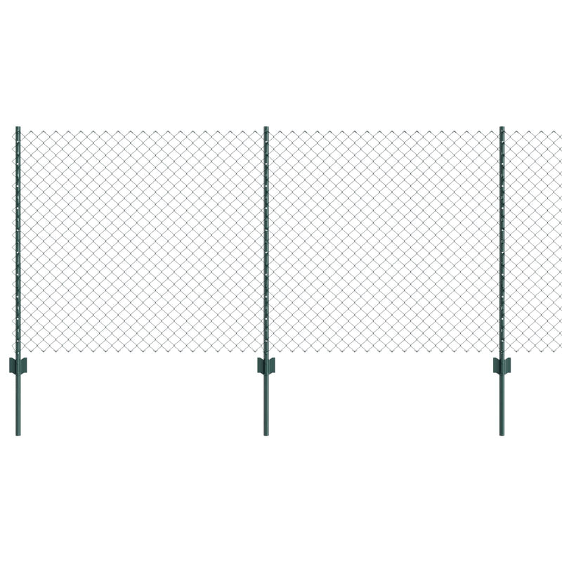 Load image into Gallery viewer, Vidaxl hek met paal groen 1 x 10 m staal en pvc

