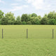 Vidaxl hek met paal grijs 0,4 x 10 m staal en pvc