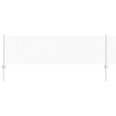 Vidaxl hek met paal zilver 0,6 x 10 m staal