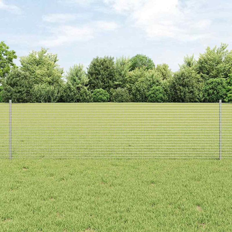 Load image into Gallery viewer, Vidaxl hek met paal zilver 0,6 x 10 m staal

