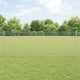 Vidaxl hek met paal zilver 0,8 x 10 m staal