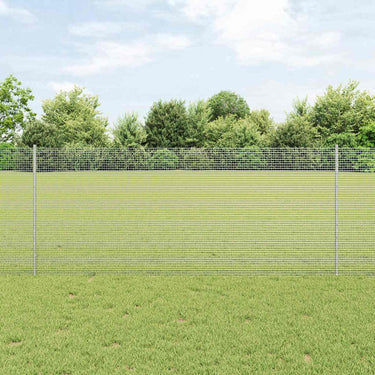 Vidaxl hek met paal zilver 1 x 10 m staal